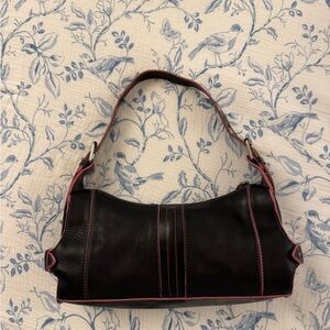 Y2K karl lagerfeld black and pink shoulder bag